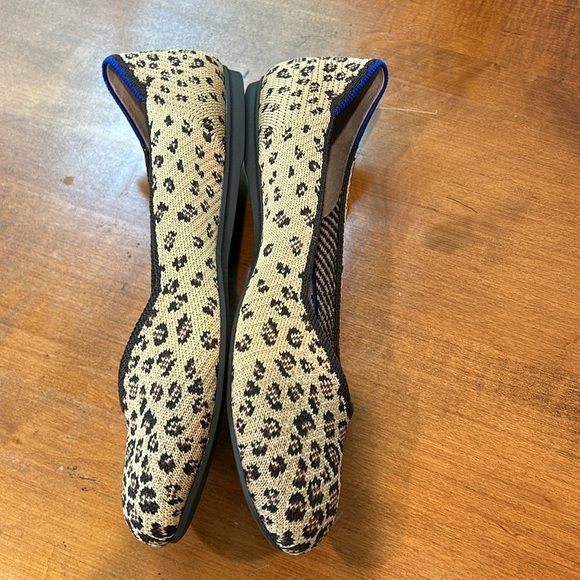 Rothy’s round toe flat ballerina slip on mini cheetah brown tan women’s 7.5 - Picture 6 of 10